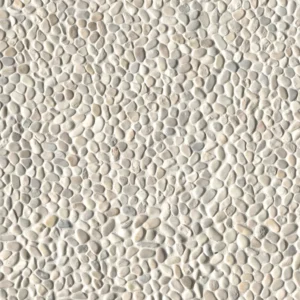 Ivory White Mini Pebble Tile