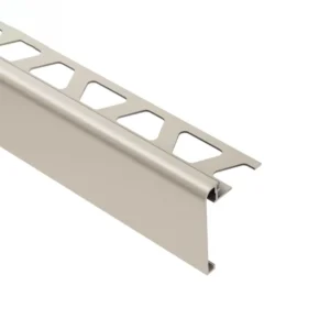 Schluter - RONDEC-STEP Finishing and Edging Profile with Vertical Leg 1-1/2" - Aluminum Anodized Matte 8' 2-1/2"
